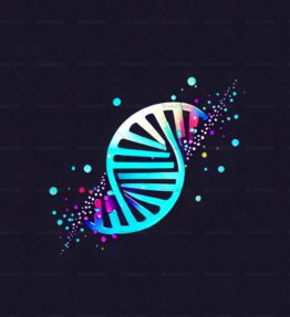 Abstrakter DNA